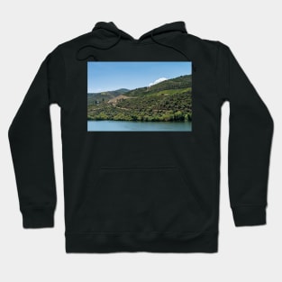 Point of view shot of terraced vineyards in Douro Valley Hoodie